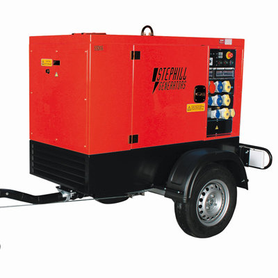 20kVA Silenced Road Tow Generator Hire