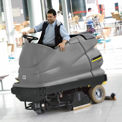 Karcher (BR 100/250) Ride-on Floor Scrubber Dryer Hire