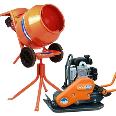 Cement Mixer & Vibrating Plate Kit Hire