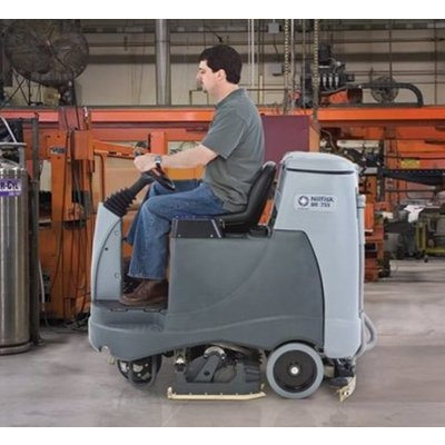 Nilfisk BR755 Ride-On Floor Scrubber Dryer Hire