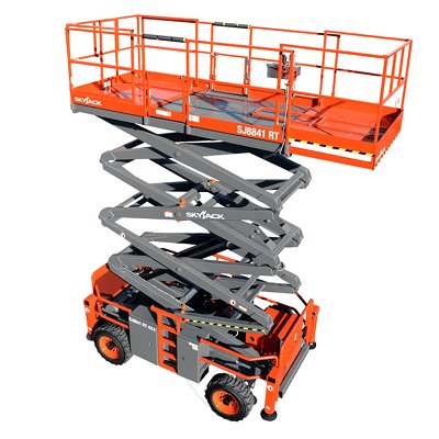 Skyjack SJ8841 RT 14.5 Diesel Scissor Lift Hire